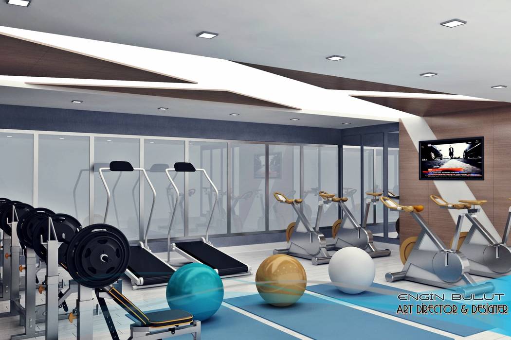 spor odası, EN+SA MİMARİ TASARIM DEKORASYON MOB.İNŞ.SAN. VE TİC .LTD. ŞTİ EN+SA MİMARİ TASARIM DEKORASYON MOB.İNŞ.SAN. VE TİC .LTD. ŞTİ Gym لکڑی پلاسٹک جامع