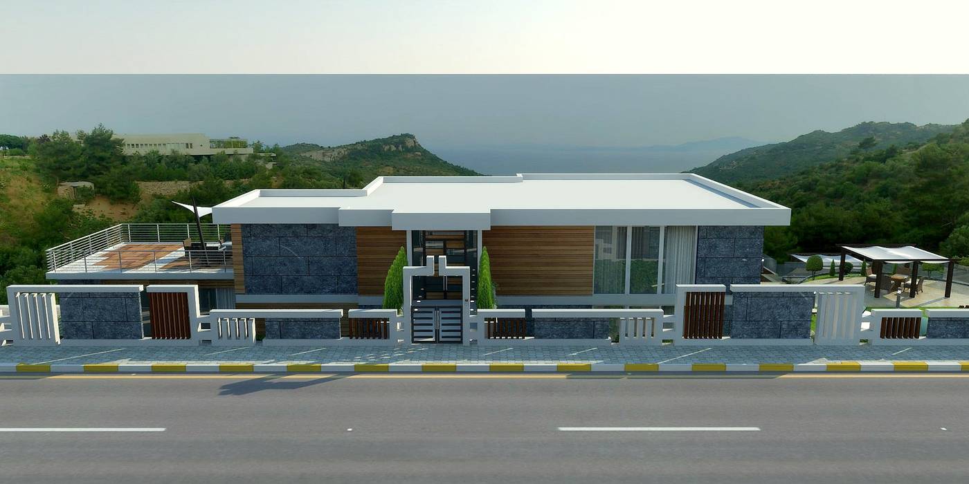 Mimari 3d ÇANAKKALE, Mimari 3D Render Mimari 3D Render Modern Evler