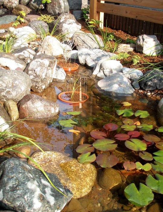 小さな池のある庭 ｜ Kamakura, jardinier Kirikui jardinier Kirikui Jardin original