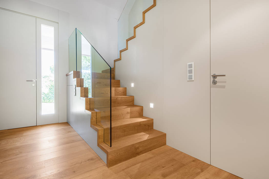 CHALET VALDEMARIN, Tarimas de Autor Tarimas de Autor Modern corridor, hallway & stairs Wood Wood effect