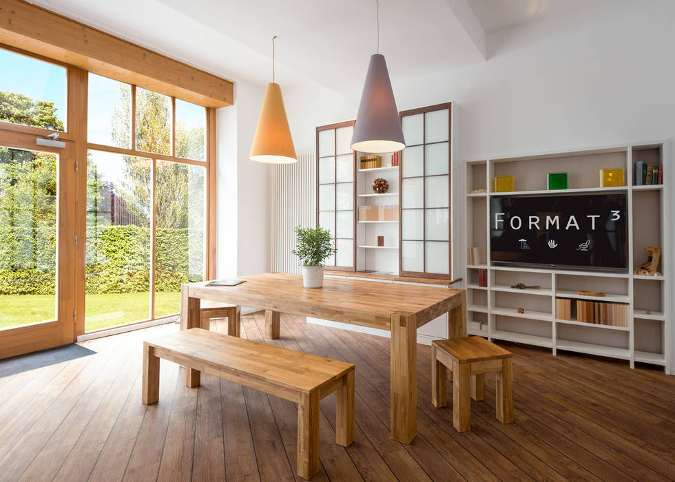 Esstisch Mit Sitzbank Und Hocker Modern Von Format Modern Holz Holznachbildung Homify