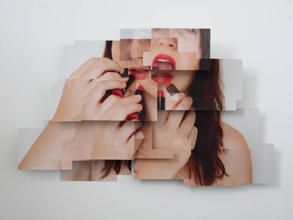 Lipstick KRIS doet kunst Meer ruimtes Kunststof Afbeeldingen & schilderijen