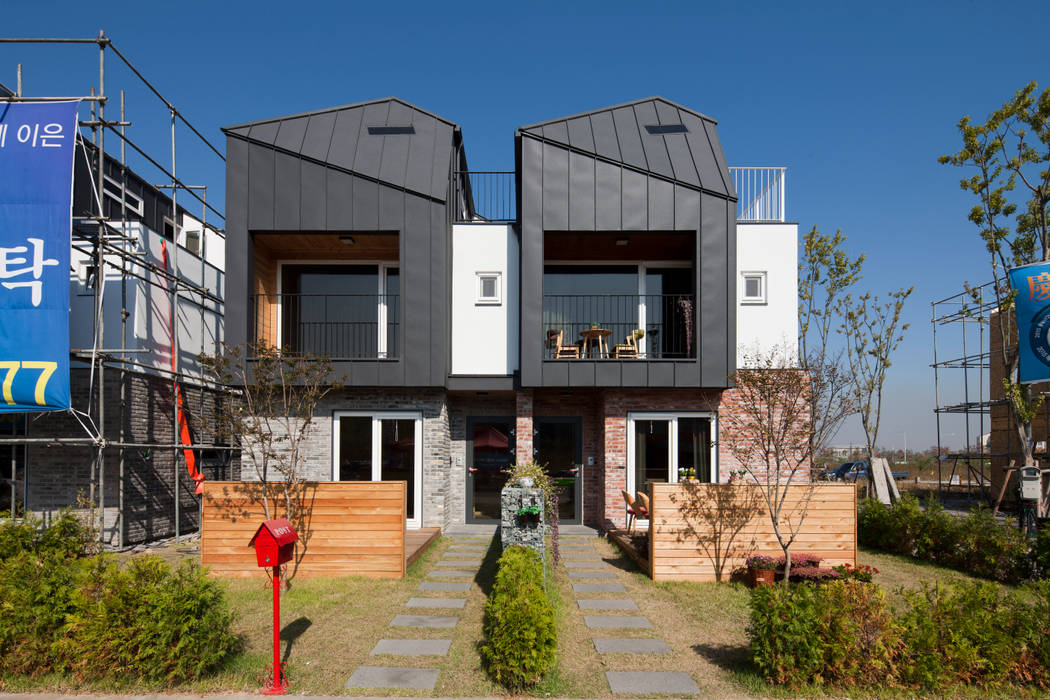 김포한강 하니카운티, 리슈건축 리슈건축 Casas de estilo moderno