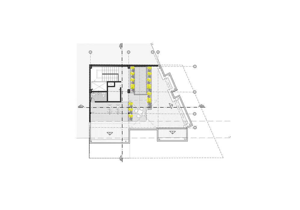 Planta piso 3 Le.tengo Arquitectos Balcones y terrazas de estilo moderno