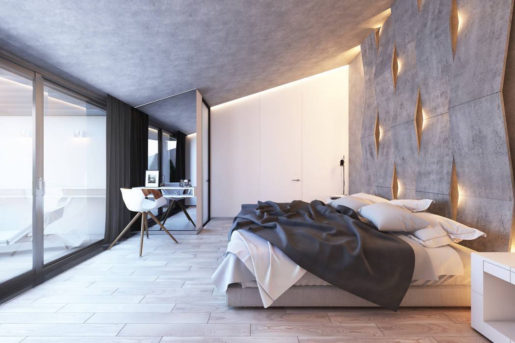 Апартаменты Панорама, BURO'82 BURO'82 Modern style bedroom