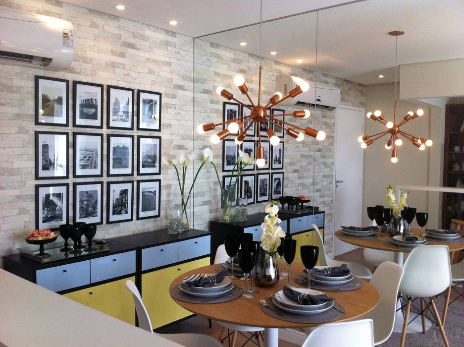 Fabiana Rosello Arquitetura e Interiores Eclectic style dining room
