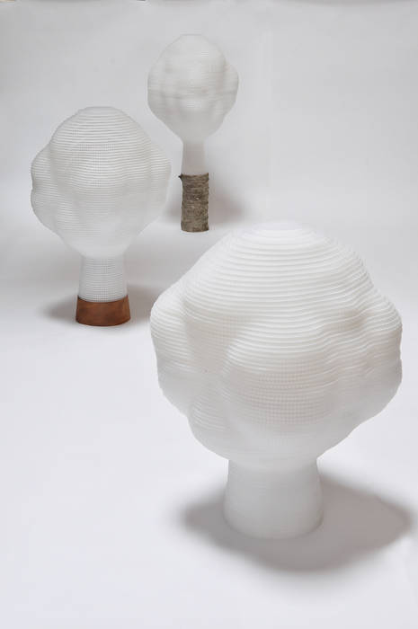 BONSAI LAMP, すがたかたち すがたかたち Living roomLighting Wood-Plastic Composite Transparent