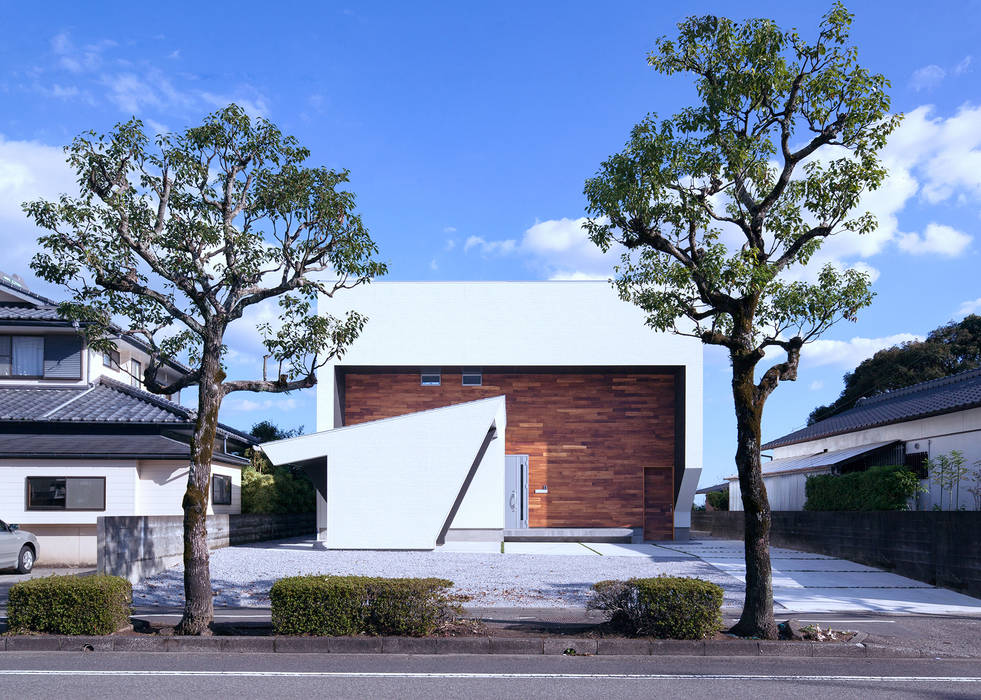 I3-house「丘の上にある造形」, Architect Show Co.,Ltd Architect Show Co.,Ltd บ้านและที่อยู่อาศัย