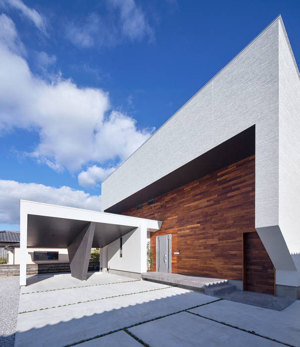 I3-house「丘の上にある造形」, Architect Show Co.,Ltd Architect Show Co.,Ltd Modern houses