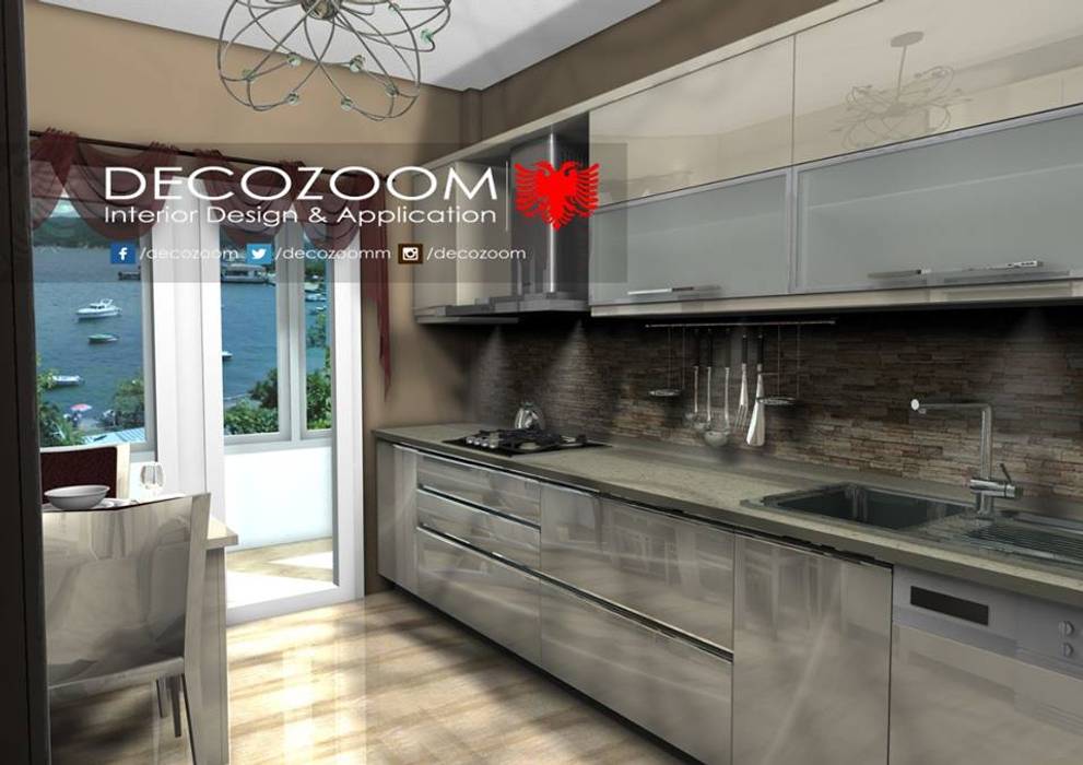 MODERN MUTFAK ÖNERİLERİ, DECOZOOM INTERIOR DESIGN DECOZOOM INTERIOR DESIGN Modern Mutfak Ahşap Ahşap rengi Dolap & Raflar