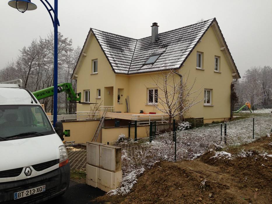 EXTENSION D'UNE MAISON A HAGENTHAL-LE-BAS, A.FUKE-PRIGENT ARCHITECTE A.FUKE-PRIGENT ARCHITECTE