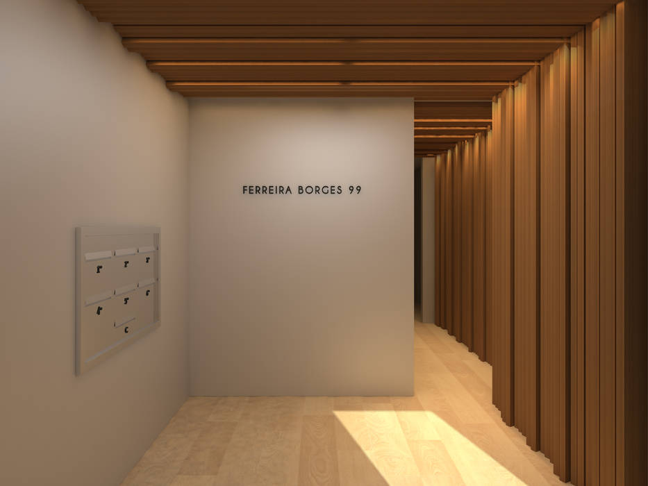 Entrance Hall homify Corredores, halls e escadas minimalistas Madeira Acabamento em madeira