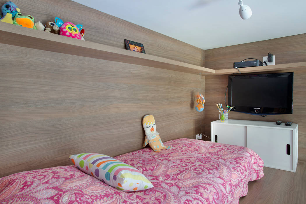 Apartamento Cool, Carolina Mendonça Projetos de Arquitetura e Interiores LTDA Carolina Mendonça Projetos de Arquitetura e Interiores LTDA Quarto infantil moderno