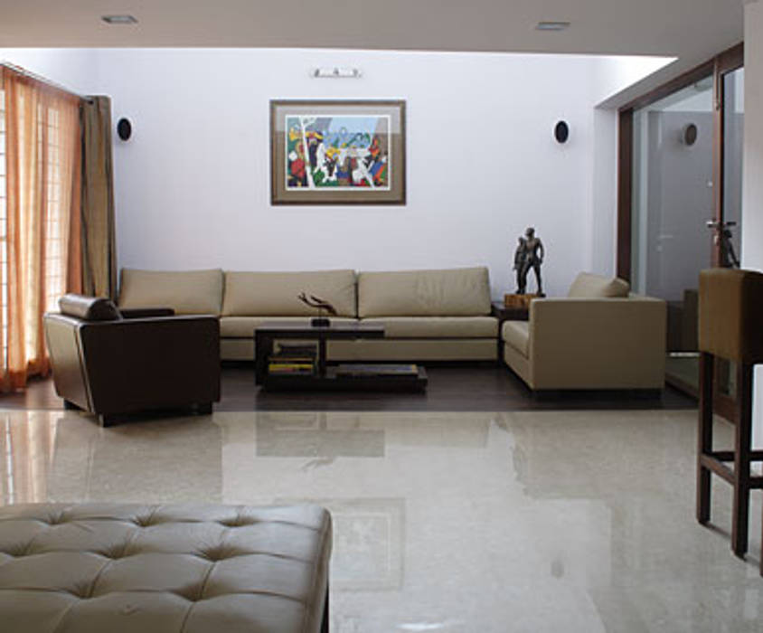 Shanmugham Residence, Sanctuary Sanctuary Modern living room