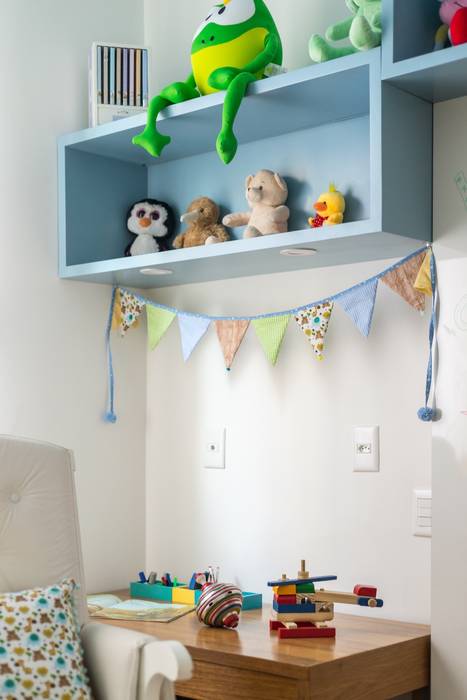 Baby novo no pedaço, Hana Lerner Arquitetura Hana Lerner Arquitetura Minimalist nursery/kids room