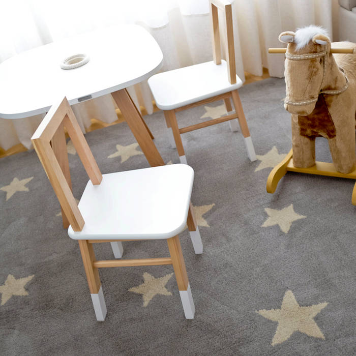 Alfombra estrellas, bla bla textiles bla bla textiles Nursery/kid’s room Wool Orange Accessories & decoration