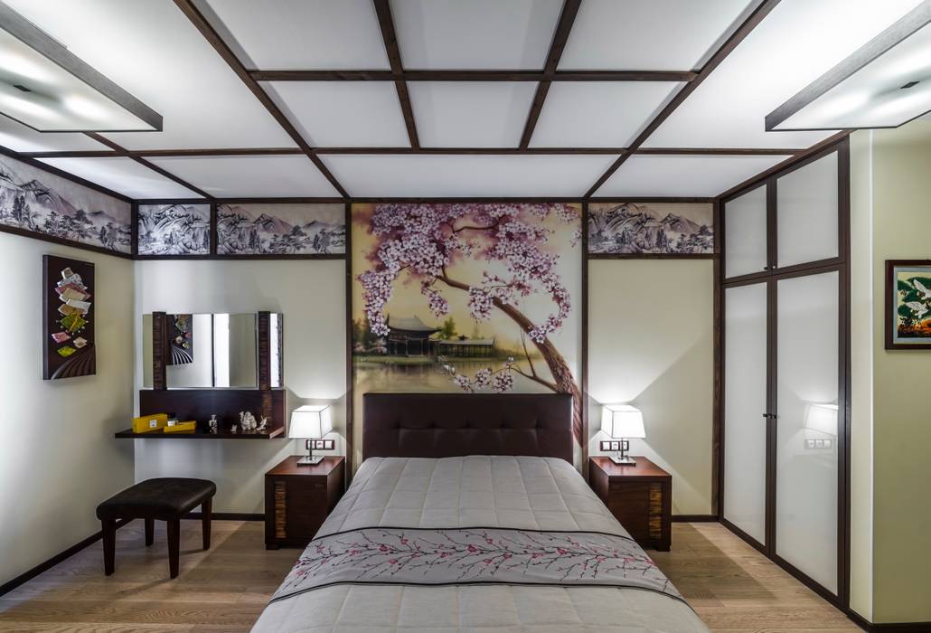 Квартира на ул. Есенина, Belimov-Gushchin Andrey Belimov-Gushchin Andrey Asian style bedroom