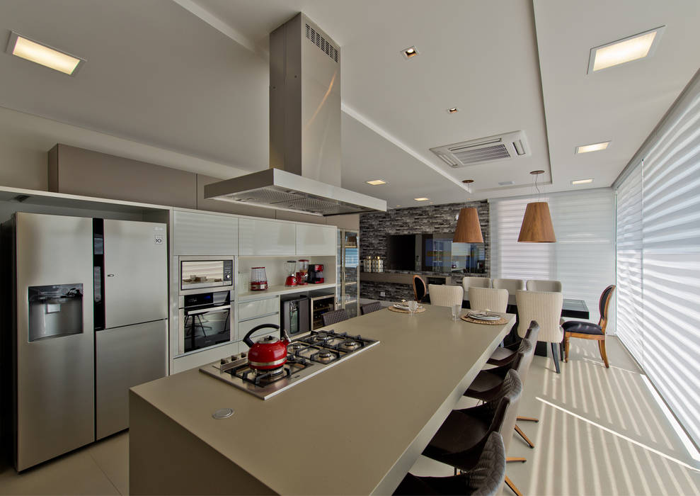 Clássico contemporâneo, Espaço do Traço arquitetura Espaço do Traço arquitetura Modern kitchen