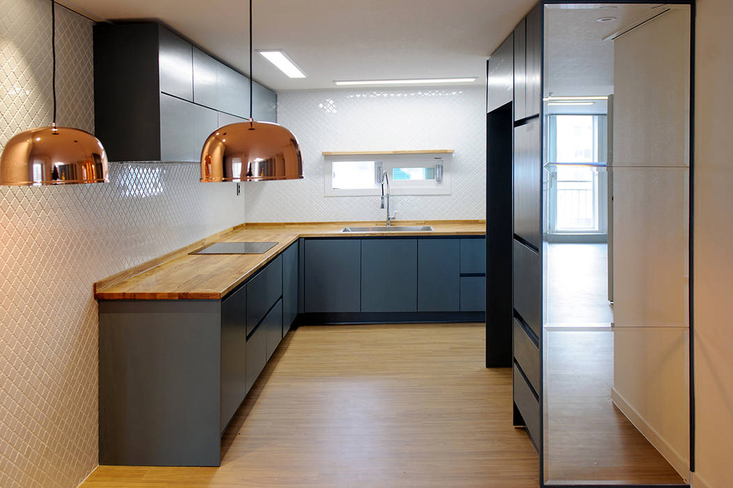 Kitchen products _ minimal style , 목소리 목소리 Minimalist kitchen Wood Wood effect Sinks & taps