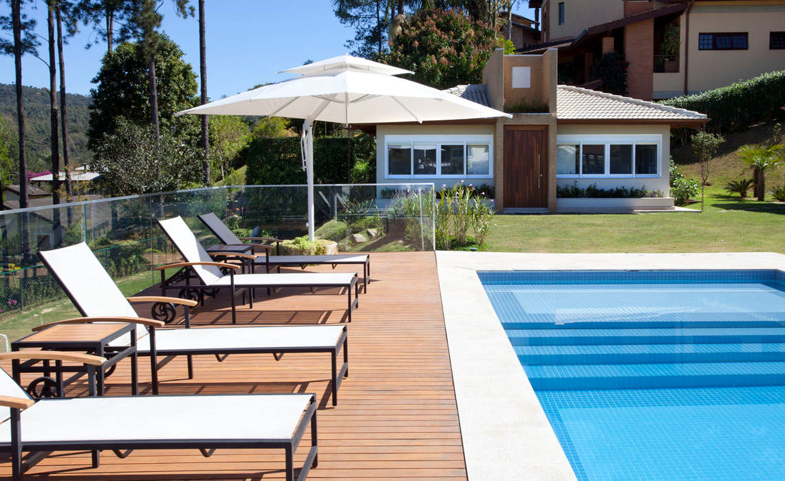 Projeto Atibaia Sp Samy Ricky Arquitetura Piscinas Modernas Homify