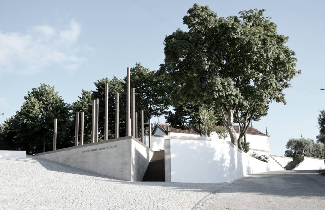 Memorial aos Combatentes da Guerra do Ultramar Jardins modernos por OAC Arquitectos Moderno