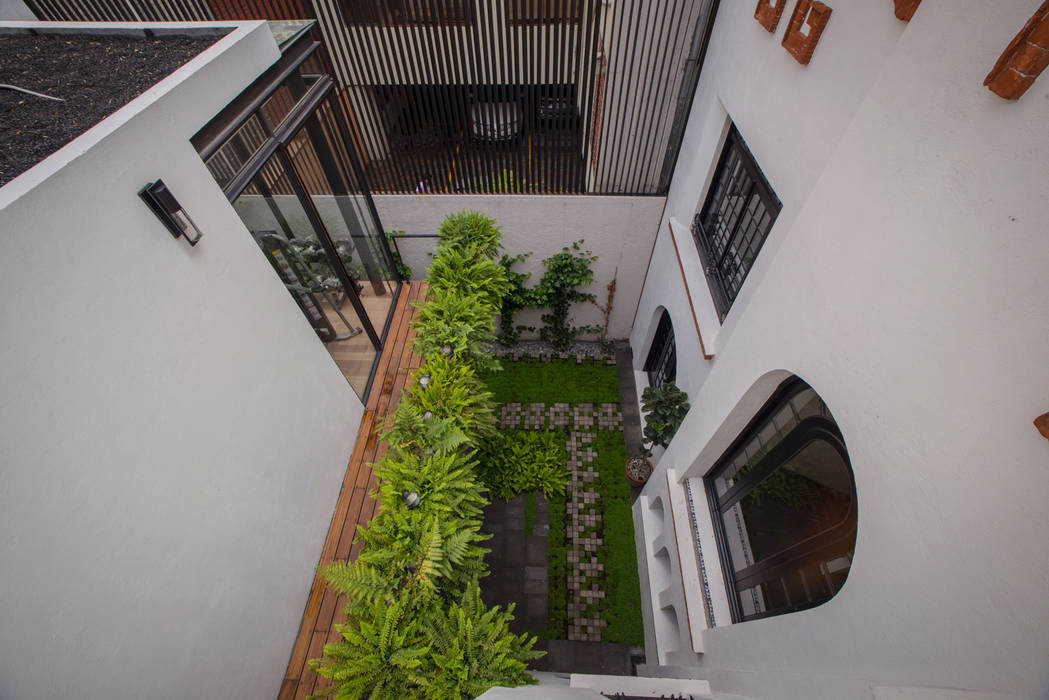 CASA EN HIPÓDROMO CONDESA, TW/A Architectural Group TW/A Architectural Group بلكونة أو شرفة