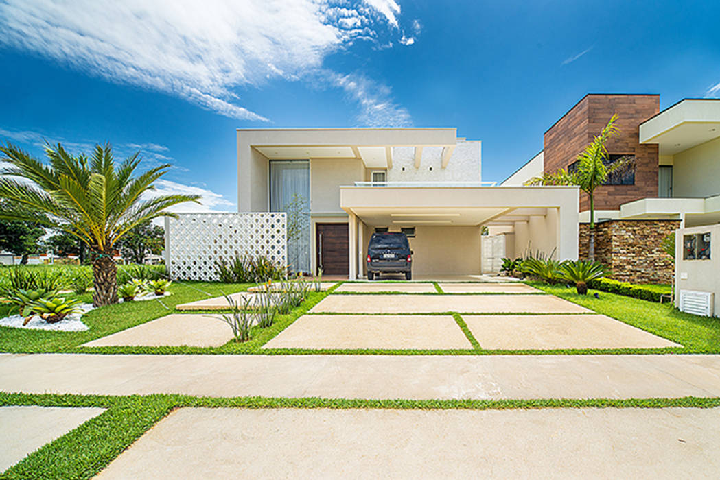 Sobrado Moderno, Camila Castilho - Arquitetura e Interiores Camila Castilho - Arquitetura e Interiores Modern houses