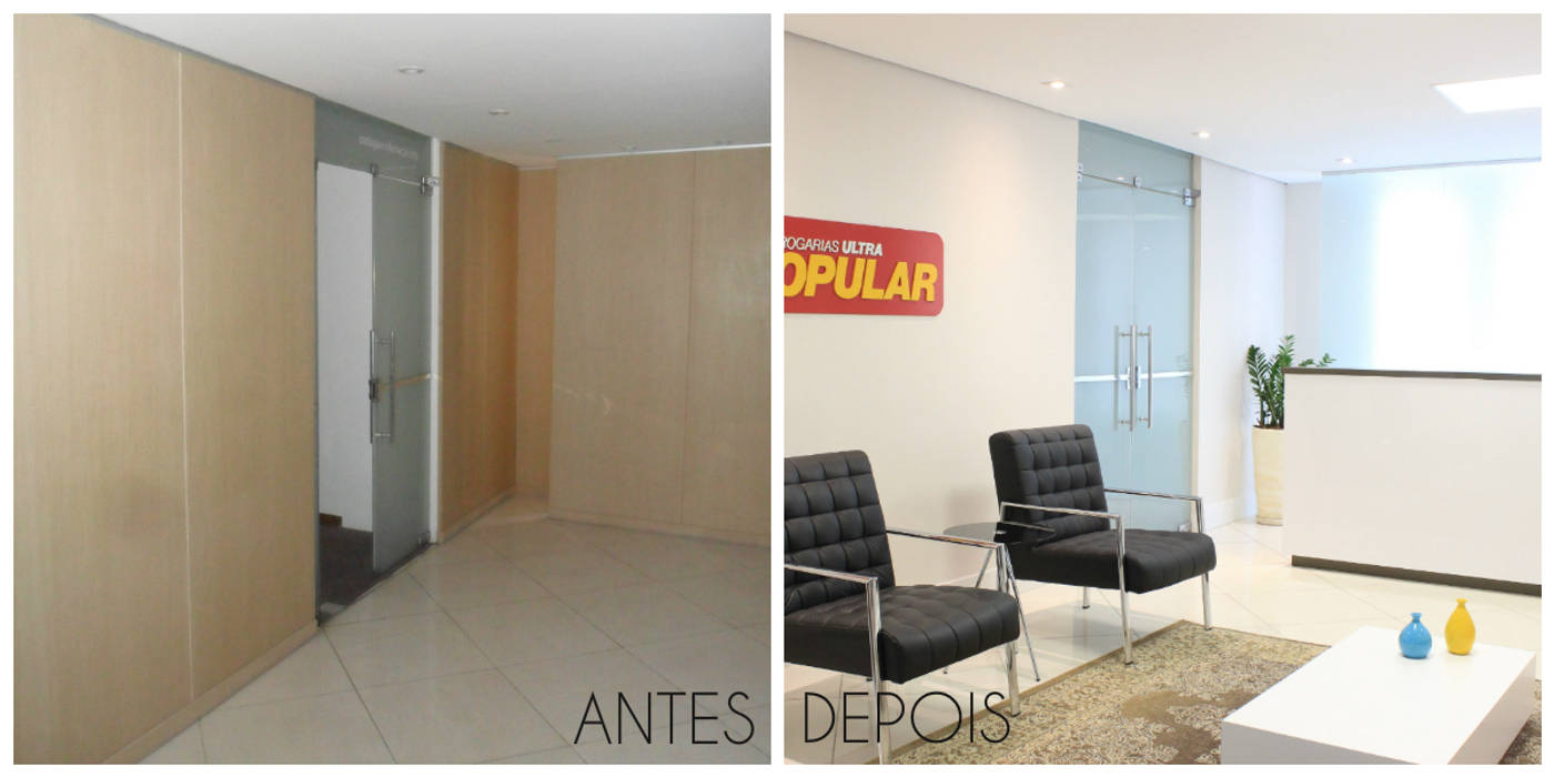 Escritório Alameda Santos, É! Arquitetura e Design É! Arquitetura e Design Espacios comerciales Tablero DM Edificios de Oficinas