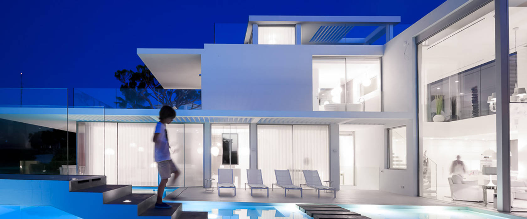 night 2 JSH Algarve Arquitectura Lda Piscinas minimalistas