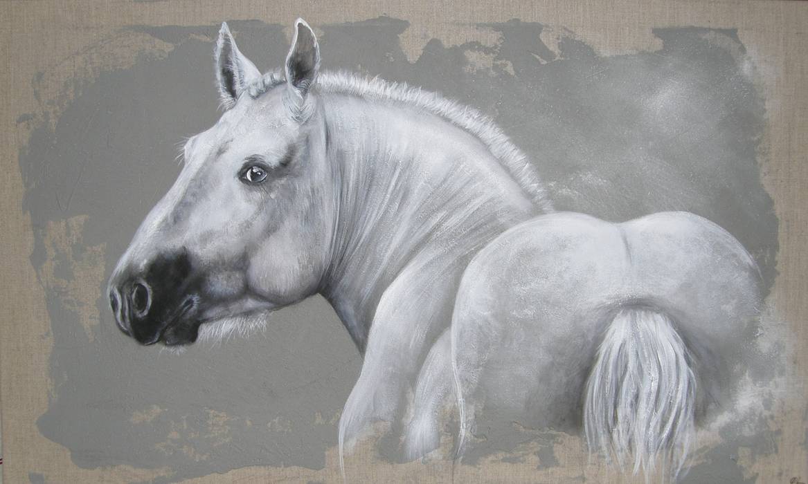 TABLEAUX ANIMALIERS : Les Chevaux, Odile Laresche Artiste Peintre Animalier Odile Laresche Artiste Peintre Animalier Eklektik Yemek Odası Aksesuarlar & Dekorasyon