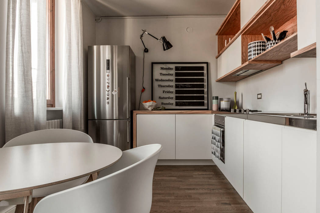 Appartamento Residenziale - Brianza 2014, Galleria del Vento Galleria del Vento Cozinhas escandinavas
