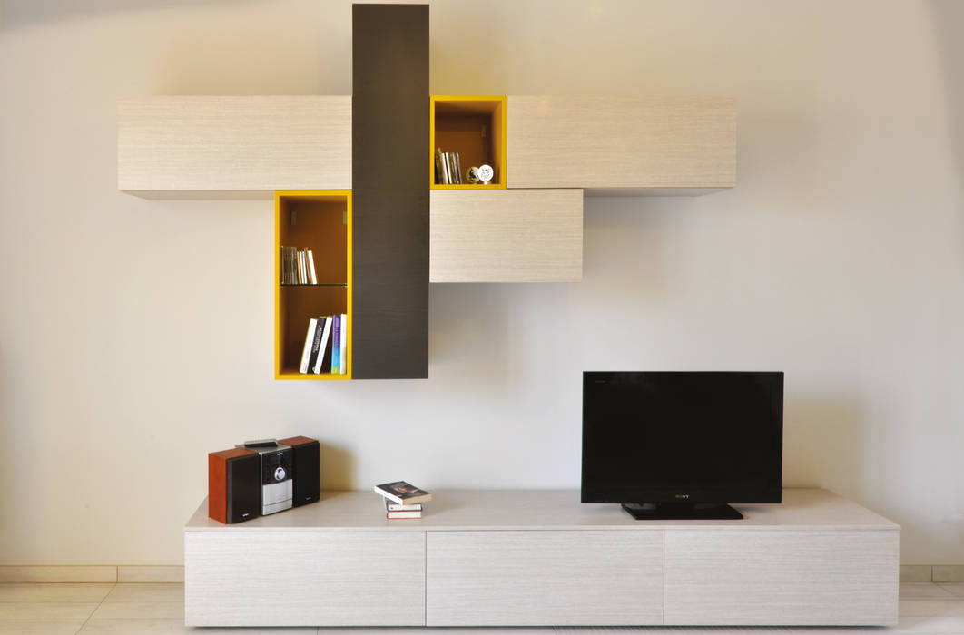 Ristrutturazione SG, arCMdesign - Architetto Michela Colaone arCMdesign - Architetto Michela Colaone Soggiorno moderno