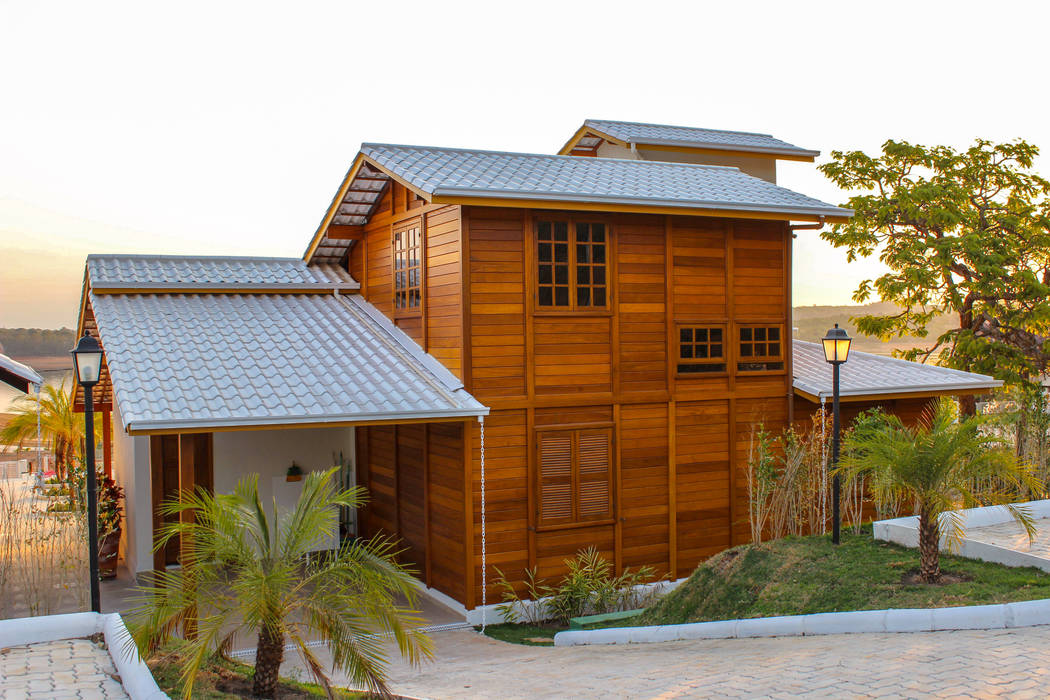 pedesaan oleh CASA & CAMPO - Casas pré-fabricadas em madeiras, Rustic