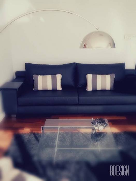 Estudio BDesign Living room Reinforced concrete Black