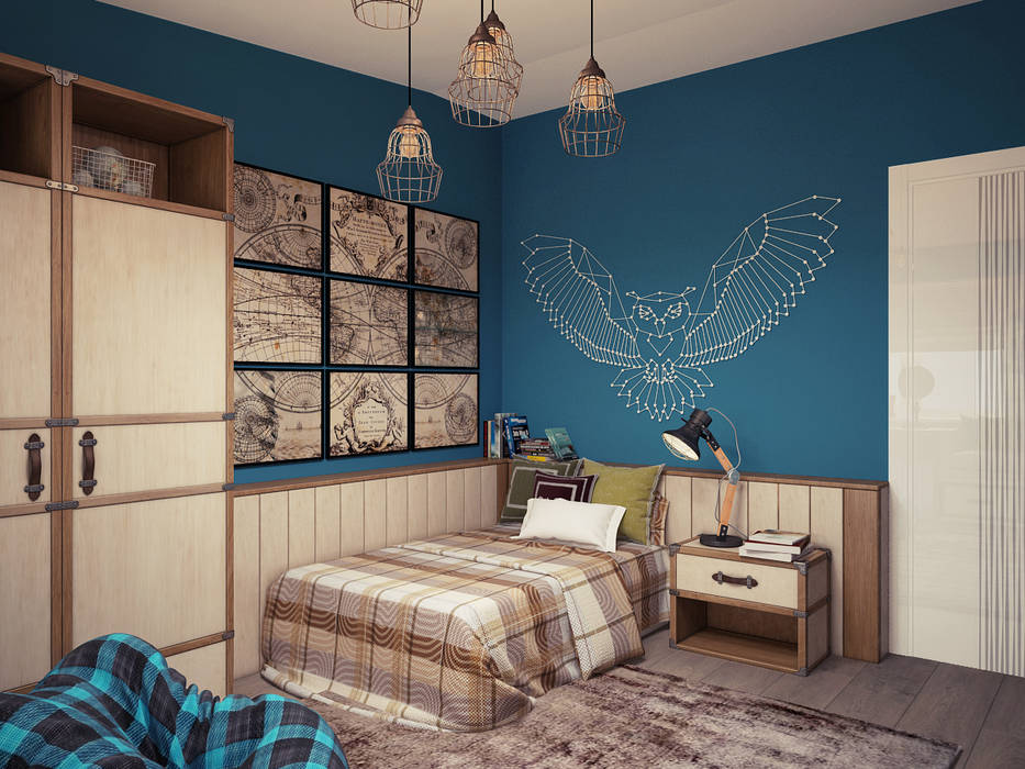 homify Chambre d'enfant industrielle