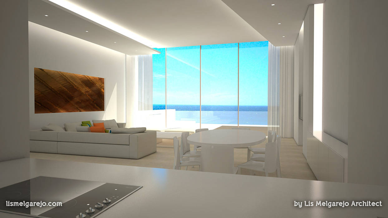 Residencia Luxury, Lis Melgarejo Arquitectura Lis Melgarejo Arquitectura Livings de estilo mediterráneo