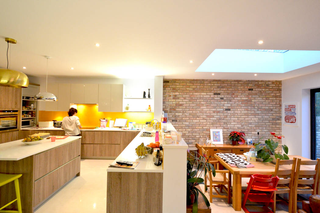 Grange Park, Enfield N21 | House extension GOAStudio London residential architecture limited Cocinas de estilo moderno