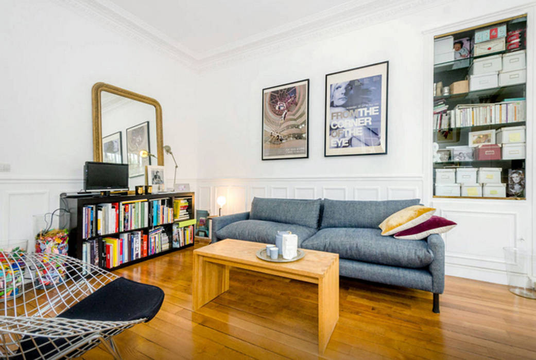 Rénovation d'un appartement à Marseille, JULIEN FUENTES JULIEN FUENTES Living room