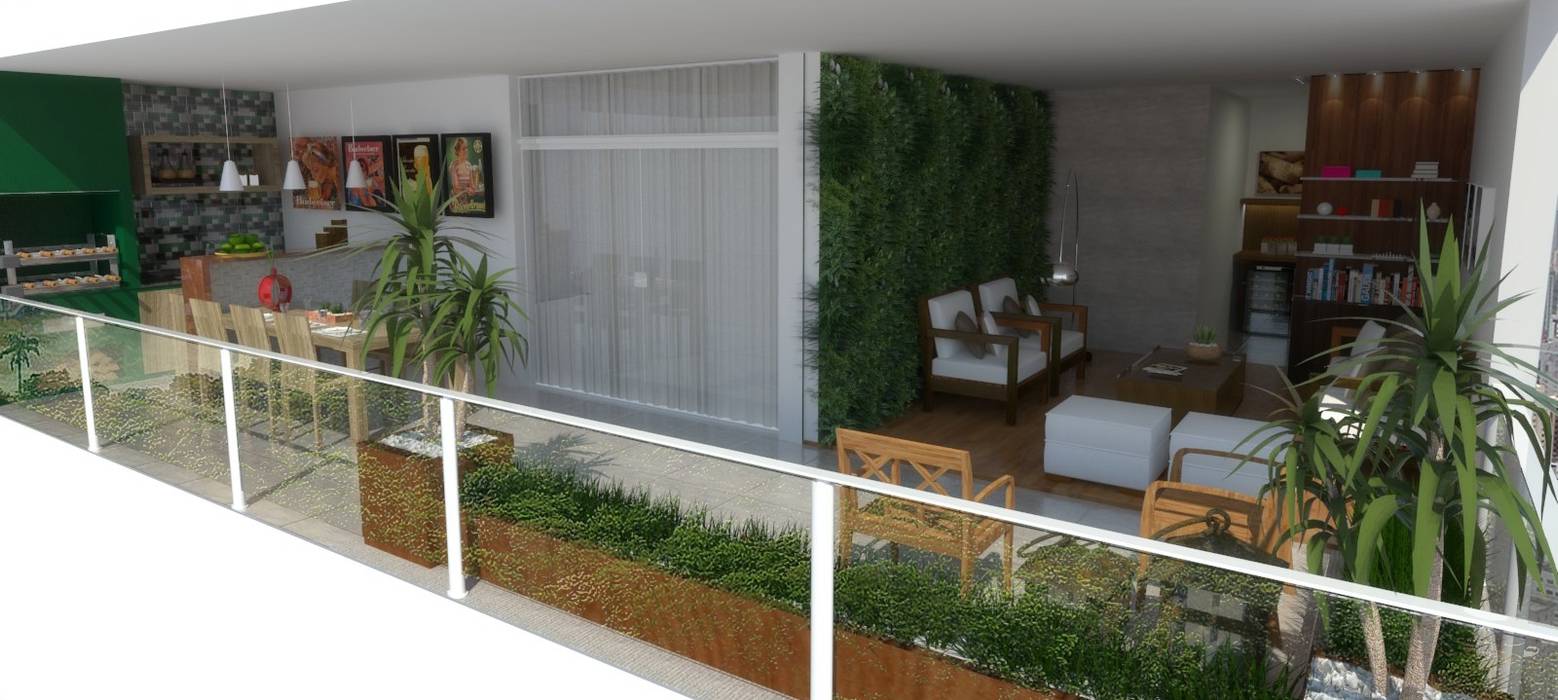 Apartamento em São Paulo, Arquidecor Projetos Arquidecor Projetos Varandas, alpendres e terraços modernos Acessórios e decoração