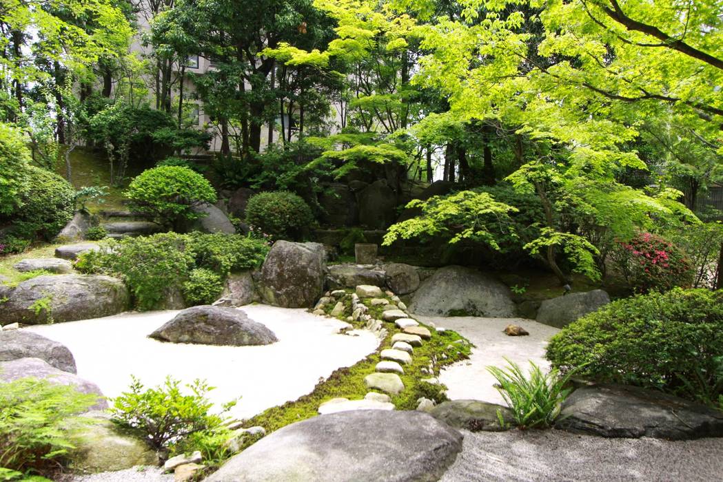 苔庭, 庭園空間ラボ teienkuukan Labo 庭園空間ラボ teienkuukan Labo アジア風 庭 植物,植物群落,緑,自然の風景,木,陸生植物,草,バイオーム,水路,風景