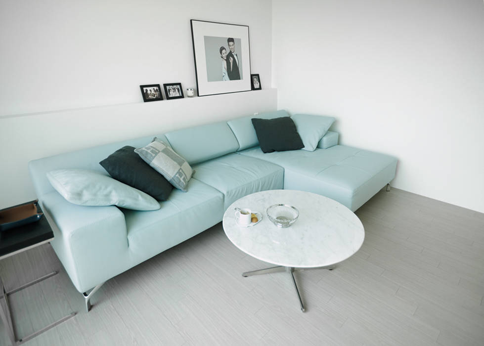 압구정 한양아파트, 샐러드보울 디자인 스튜디오 샐러드보울 디자인 스튜디오 Scandinavian style living room