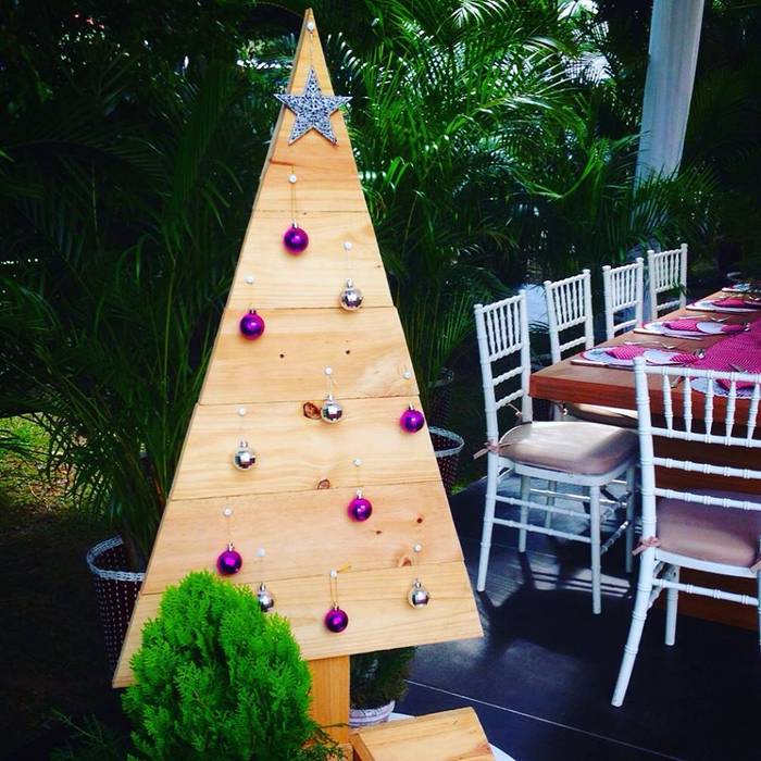 Ambientación y decoración Fiesta de Navidad 2015 , Ver D Comunicaciones Ver D Comunicaciones Minimalist style garden Accessories & decoration