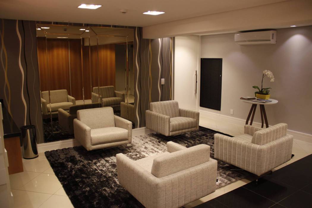 Lounge Hotel Executivo Arquiteta Ive Oliveira Espaços comerciais Hotéis