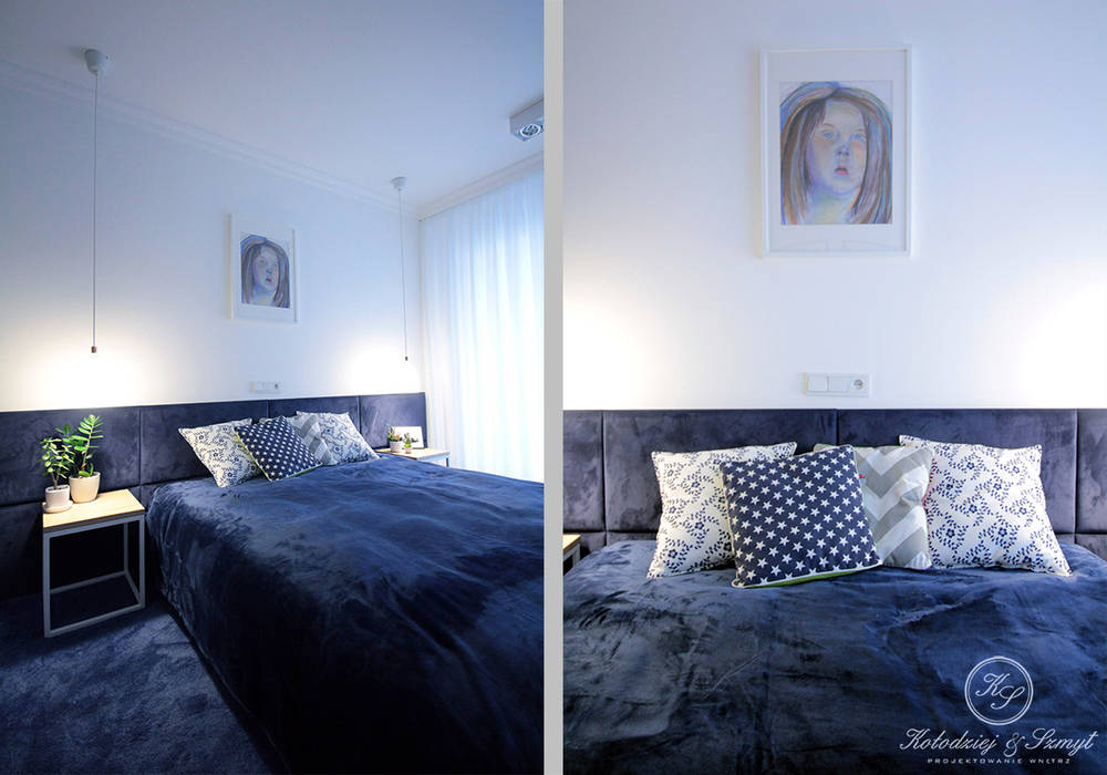 NAVY, Kołodziej & Szmyt Projektowanie Wnętrz Kołodziej & Szmyt Projektowanie Wnętrz Eclectic style bedroom
