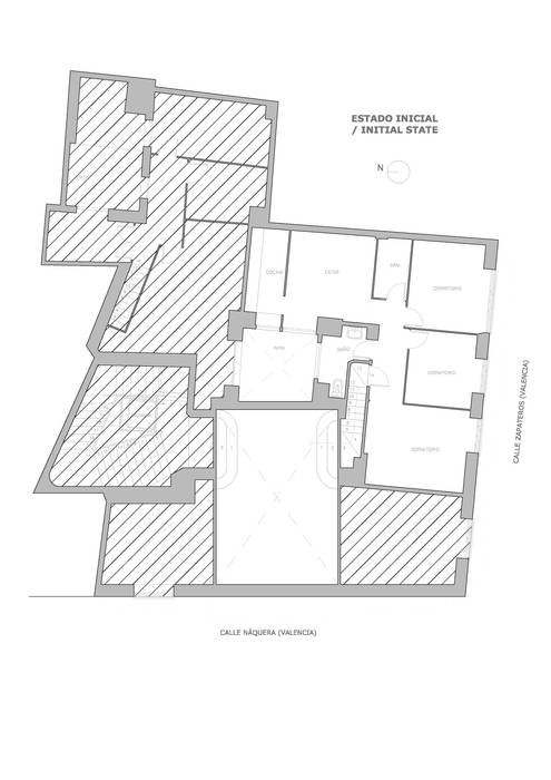 Plano estado inicial LLIBERÓS SALVADOR Arquitectos