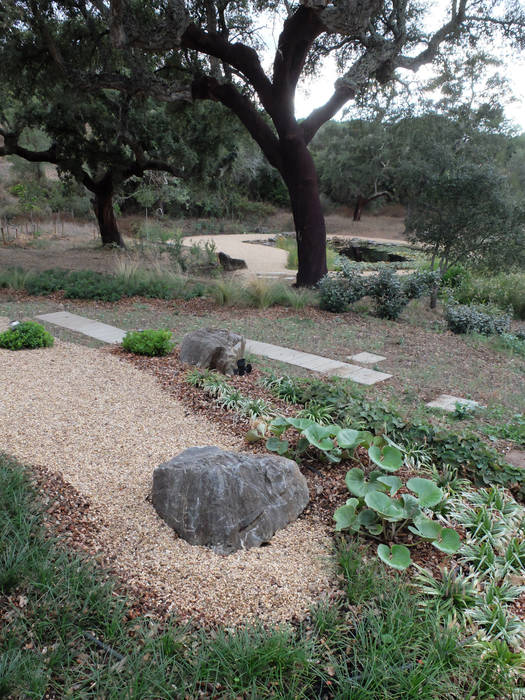 Garden with natural swimming pool, Atelier Jardins do Sul Atelier Jardins do Sul สวน