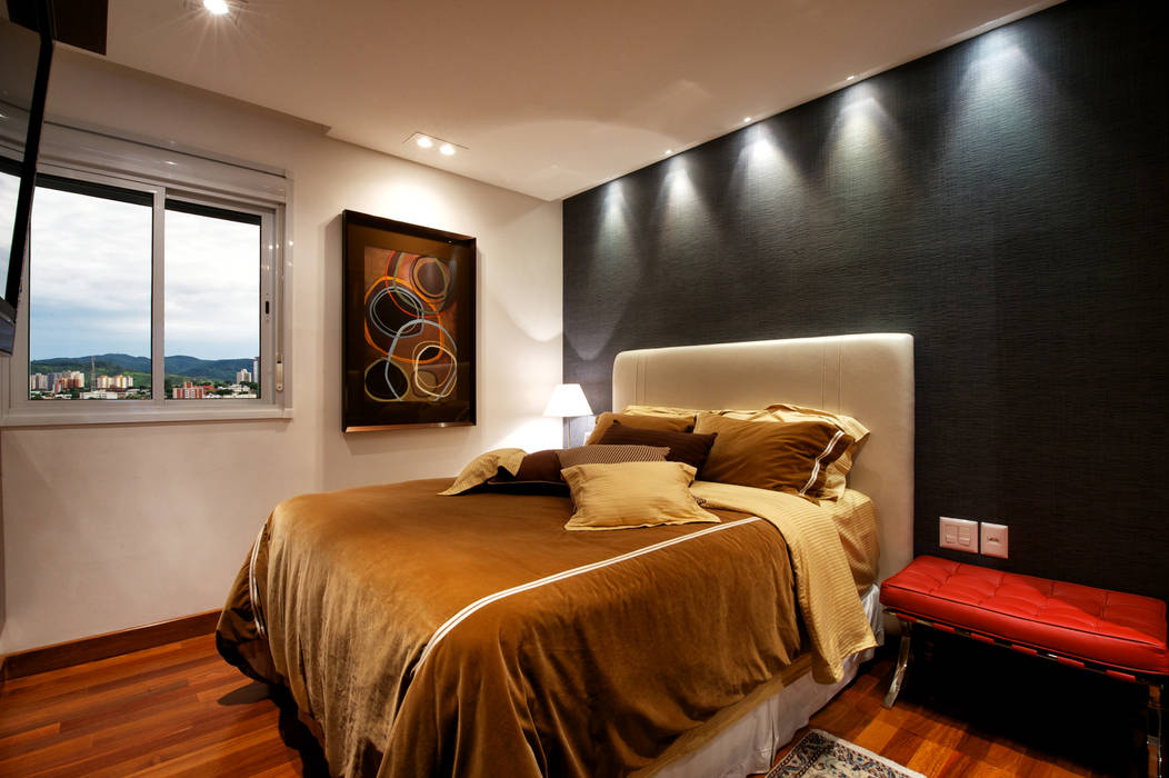 APARTAMENTO ALTO PADRÃO, Régua Arquitetura Régua Arquitetura Modern style bedroom