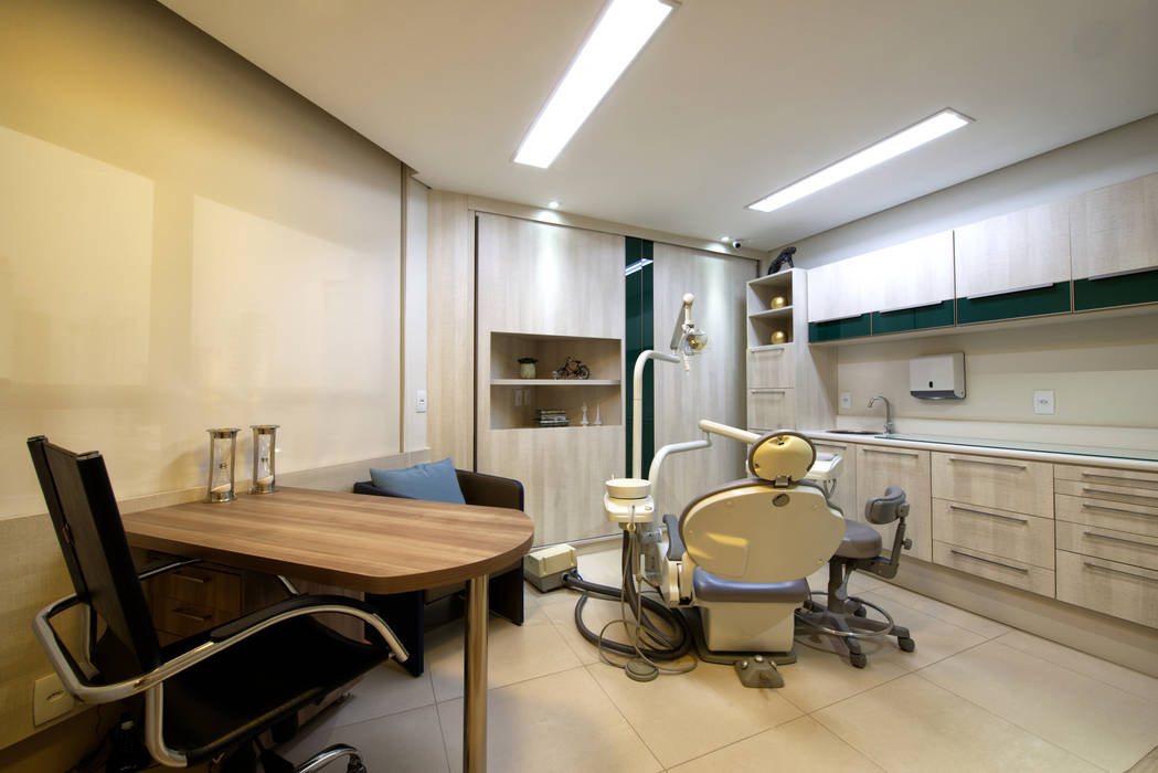 Consultório Odontológico, Régua Arquitetura Régua Arquitetura Ticari alanlar Klinikler