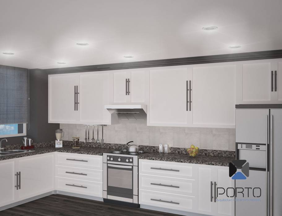 Proyecto penthouse bahía de acapulco cocinas eclécticas de porto