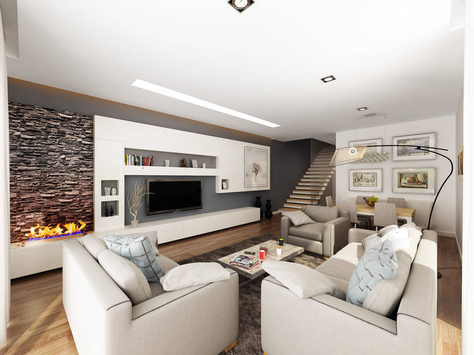 Oturma Odası homify Modern Oturma Odası